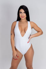 Carregar imagem no visualizador da galeria, pitaya swimwear Maiô Faixa Multi Amarrações Branco
